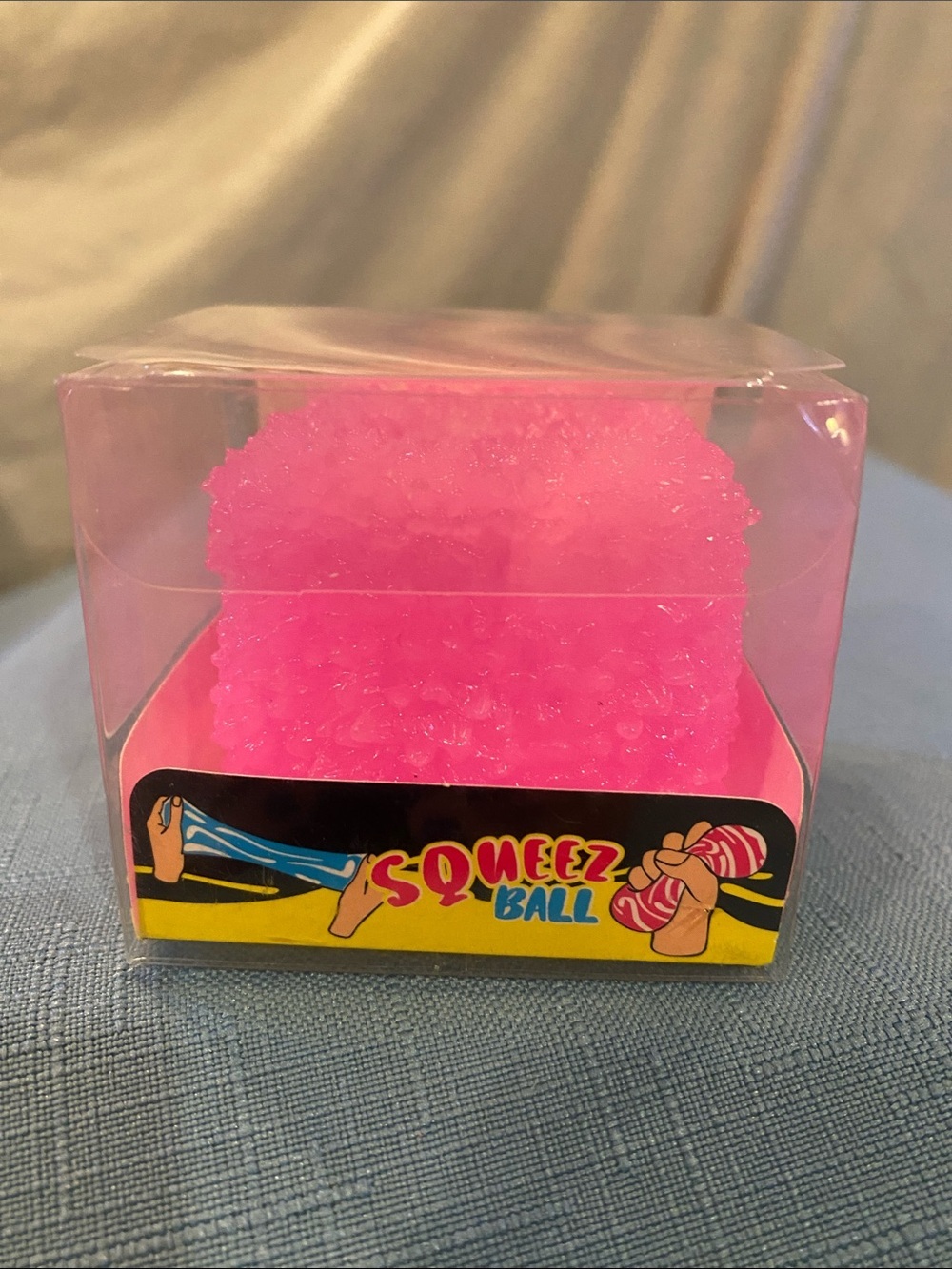 Squeeze Pink Squeez Ball Cube